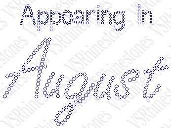 Appearing In August Maternity Rhinestone Transfer